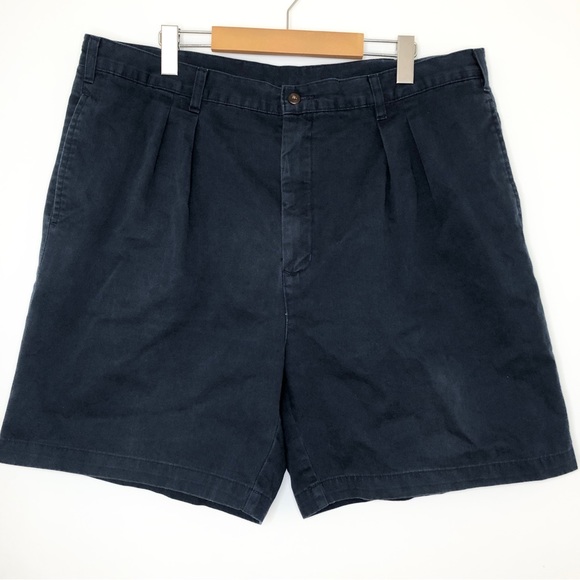 Ralph Lauren Navy Flat Front Bermudas Shorts - Picture 3 of 8